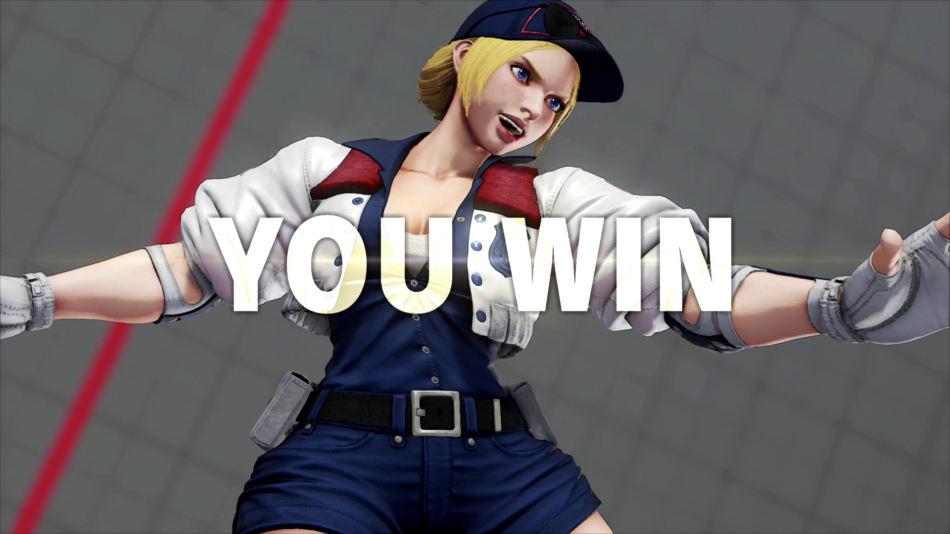 Street Fighter V Champion Edition You Win Screen (Lucia)