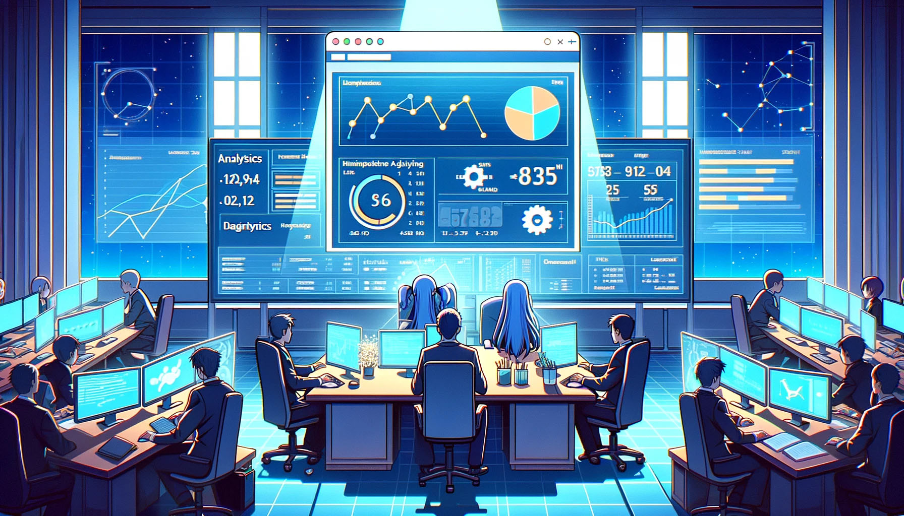 Showing analytics data on a computer screen, illustrating the performance tracking of Mother’s Day campaigns.